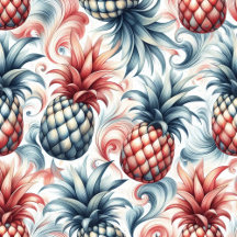 Red, White and Blue Pineapples