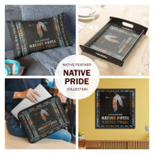 Native Pride Indian Feather Retro Tribal Arrow