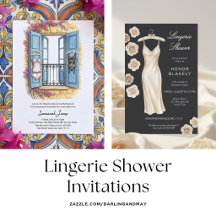 Lingerie Bridal Shower Invitations