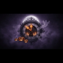 Halloween clock design