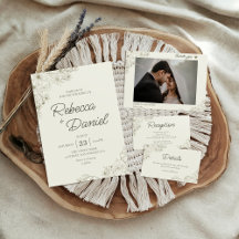 Elegant Botanical Wedding Stationery Collection