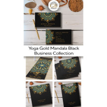 Yoga Gold Mandala Black Business Collection