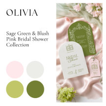 Olivia • Sage & Blush Bridal Shower Collection