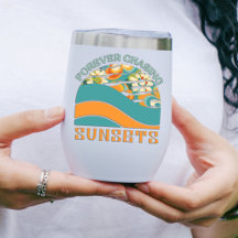 Retro Floral Forever Chasing Sunsets