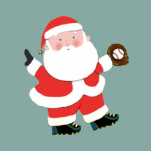 BASEBALL CHRISTMAS HOLIDAY SANTA