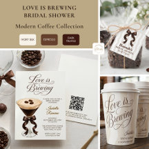Love Is Brewing | Café Espresso Bridal Shower