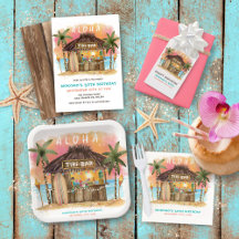 Tiki Bar Beach Birthday Adult Party Collection🌺🍹