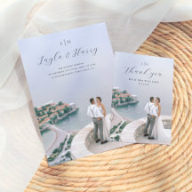 Monogram   All In One QR Code Photo Wedding