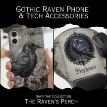 Gothic Raven Phone & Tech Accessories