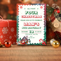 Christmas & Winter Birthday Invitations