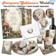 Fairycore Goblincore Mushrooms Wedding Collection