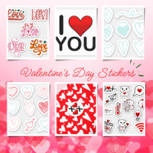 Valentine's Day stickers
