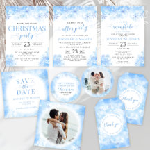 Blue snowflakes winter Christmas