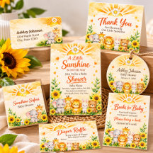 Sunshine Safari Baby Shower
