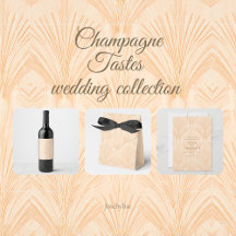 Champagne Tastes Wedding Stationary Collection