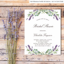 Bridal Shower/Bachelorette - Lavender eucalyptus