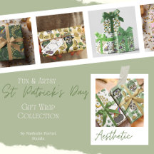 Fun and Artsy St. Patrick's Day Gift Wrap