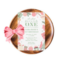 Christmas Oh What Fun First Birthday 