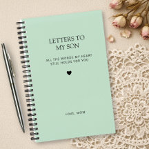 Minimal Typography Grief Journals