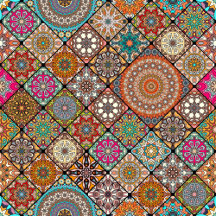 Patchwork throw pillows