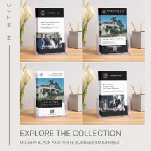 Modern Black and White Business Brochures