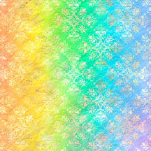 Rainbow Damask