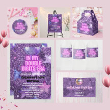 Double Digits Birthday Invitation Collection