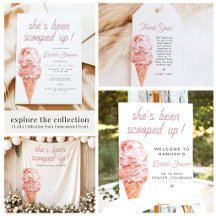 Clara Retro Ice Cream Scooped Up Bridal Shower