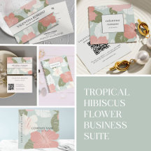 Hibiscus Tropical Flowers soft color