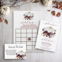 Bridal Shower Autumn Pumpkin Fall in Love