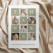 Happy Thanksgiving Family Photo 