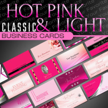 Pink Business Cards – Classy Luxurious Glamorous
