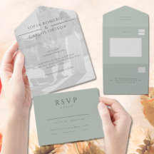 Photo Wedding Invitations By Orangery Weddings