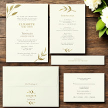 Traditional  ivory and gold wedding collection 