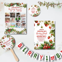 Floral Berry Sweet 1st Birthday