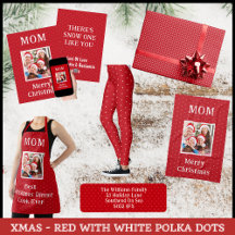 Christmas - Red With White Polka Dots