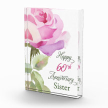 60th Anniversary Gifts for Catholic Nun Pink Rose