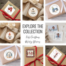 Kids Christmas Holiday Stickers