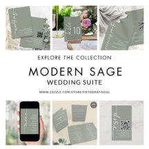 Stylish Sage Wedding Suite 