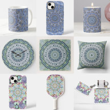 Bohemian Shabby Chic Mandala Dot Art