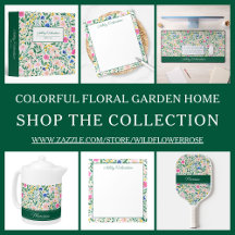 Personalized Colorful Floral Home Collection