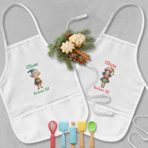 Christmas Elf Aprons for Kids