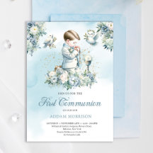 MIX - Boy First Communion invitations