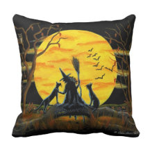 Halloween decorator pillows