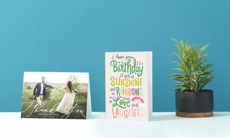 Eine Auswahl an Grußkarten