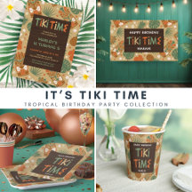Tiki Time Tropical Kid's Birthday Collection