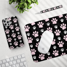 Pink and White Paws - Home Decor and Accessories