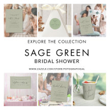 Sage Bridal Shower Essentials Invitation Suite 