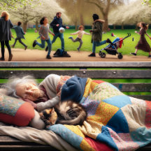 Homeless and Displaced Emotional Ai Art