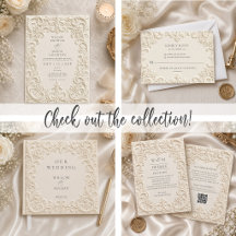 Baroque Vintage 3D Embossed Looking Wedding Suite